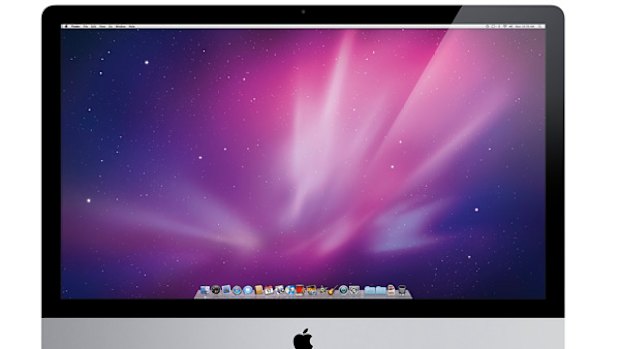 Apple's new iMac with 27-inch screen and the so-called magic Mouse.