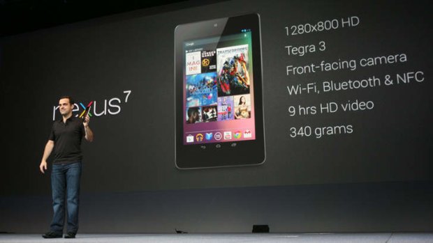 Extra grunt: the Nexus 7 packs a powerful Tegra 3 processor.