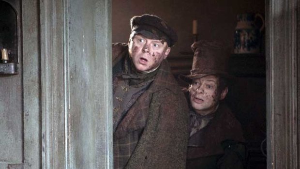 What a way to earn a living: Simon Pegg and Andy Serkis in Burke & Hare.