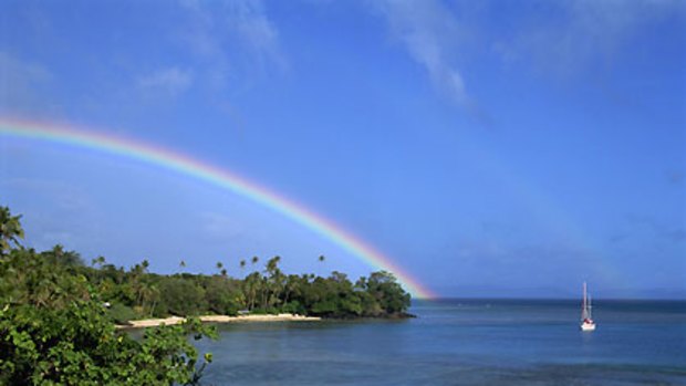 Not quite paradise ... Taveuni Island.