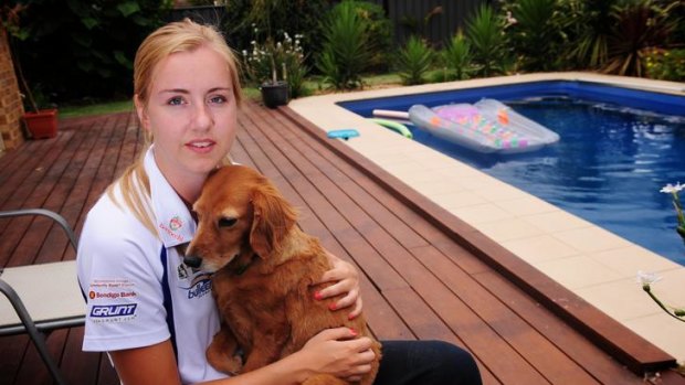 Hard knock ... Basketballer Rachael Jarry had been at a bar in the city when she was attacked.
