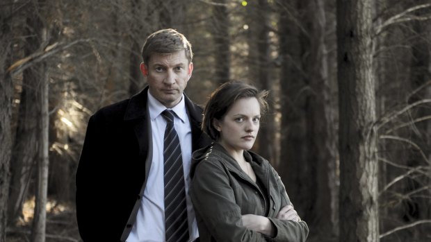 
David Wenham as Al and Elisabeth Moss as Robin in Top of the Lake.