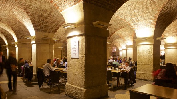 The cafe in the crypt of St-Martinin-the-Fields.