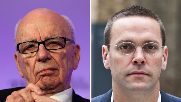 Meeting halfway: Rupert and James Murdoch