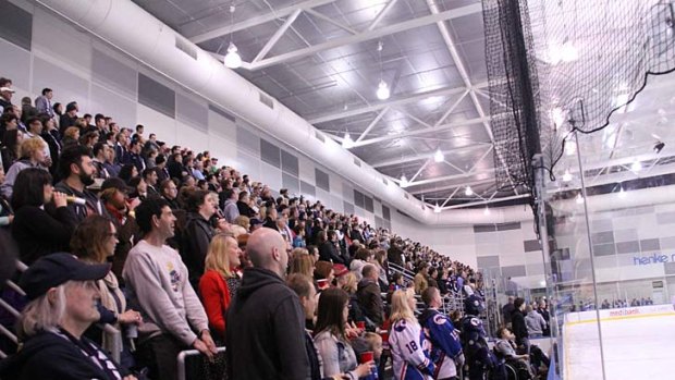 Another packed house watches the Melbourne Ice.