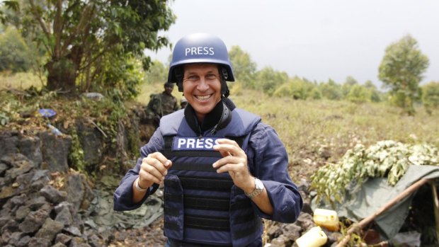 Australian journalist Peter Greste on assignment.