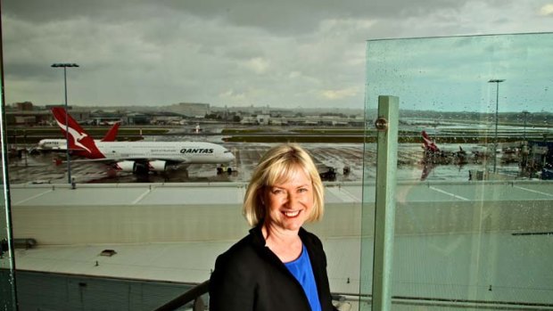Kerrie Mather, CEO Sydney Airport, at Terminal 1 yesterday.