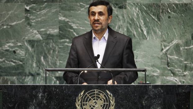 Mahmoud Ahmadinejad ... says Israel has "no roots" in the Middle East.