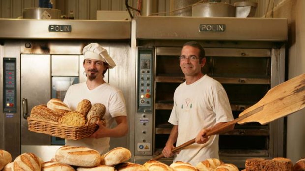 Organic approach ... bakers Nick Anthony and Jan Hackenberg at La Tartine, Somersby.