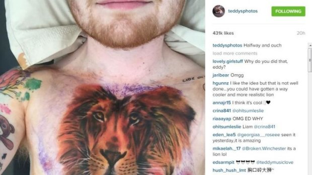 Ed Sheeran's latest tattoo has divided his fans.