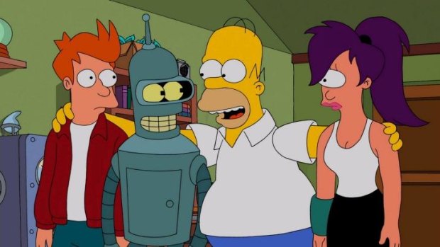 There was a cryptic ending to the <i>The Simpsons/Futurama</i> crossover episode...