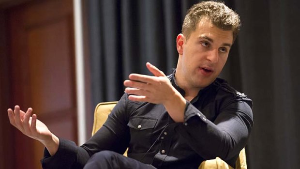 Brian Chesky, co-founder and chief executive officer of Airbnb, is interviewed at the South By Southwest Conference in Austin, Texas.