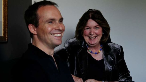 Director Jim Loach and Margaret Humphreys, on whose story <i>Oranges and Sunshine</i> is based.