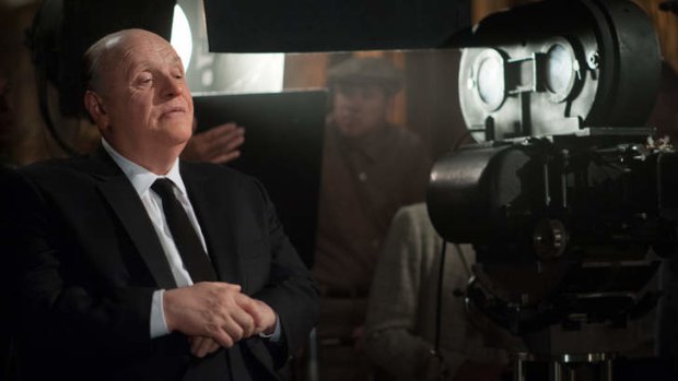 Anthony Hopkins stars as Alfred Hitchcock in the movie Hitchcock.