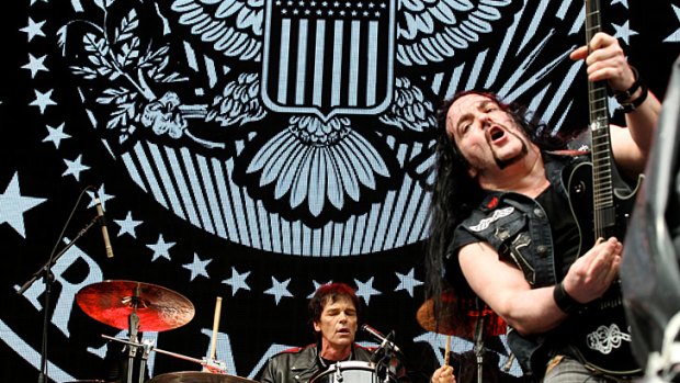 Tommy Bolin of Richie Ramone at Stone Music Festival on Saturday.