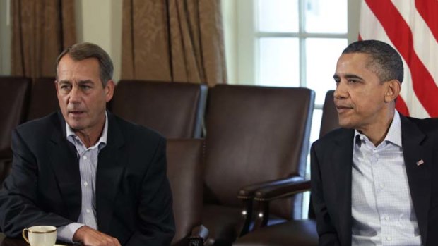 House Speaker John Boehner and U.S. President Barack Obama.
