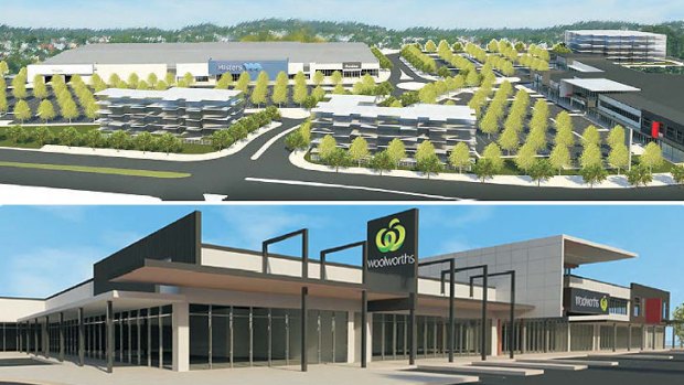 Conceptual drawings of a new Woolworths development to be built in Everton Hills.