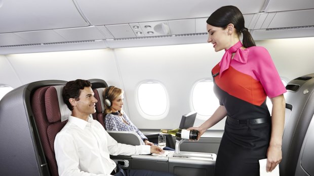 Business-class fares for international flights have risen only slightly in the first quarter of the new financial year.