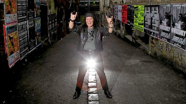 Dave Evans in AC/DC Lane.