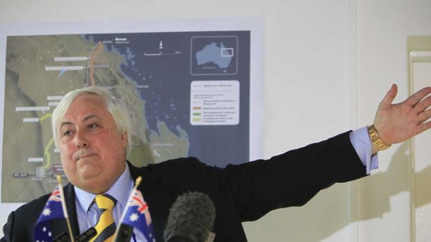 "Disgraceful" internal conflicts ... Clive Palmer on the Liberal Party.