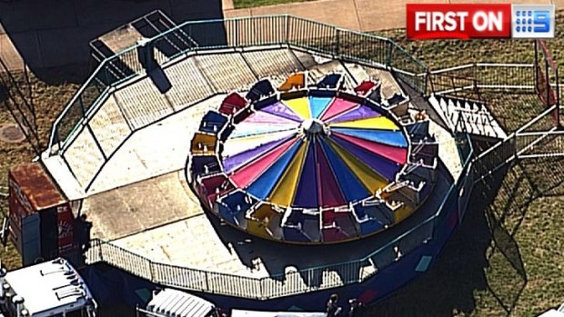 A ride where a boy was injured in Toowoomba.