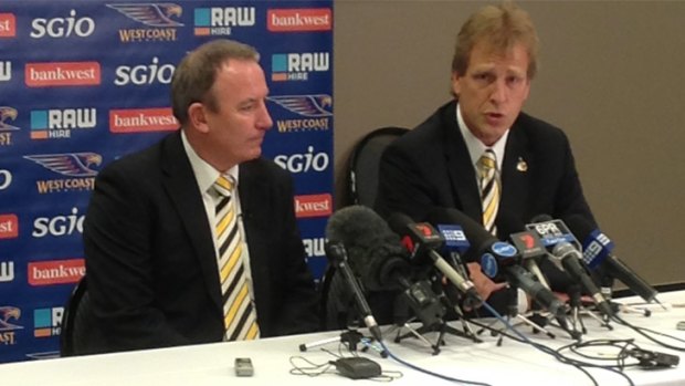 Eagles CEO Trevor Nesbitt and club chairman Alan Cransberg confirmed John Worsfold has quit as coach.