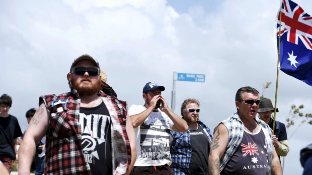 A rally at Don Lucas Reserve in Cronulla, to commemorate the 10th anniversary of the Cronulla riots. 