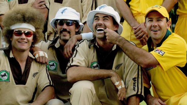 Fun and frivolity ... the first T20 international in 2005 between New Zealand and Australia in Auckland was a jovial affair.