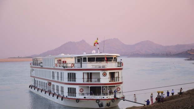 Belmond's Orcaella river ship cruises in Myanmar.