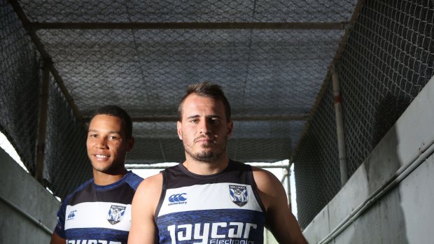 Turned loose: Bulldogs playmakers Moses Mbye and Josh Reynolds.