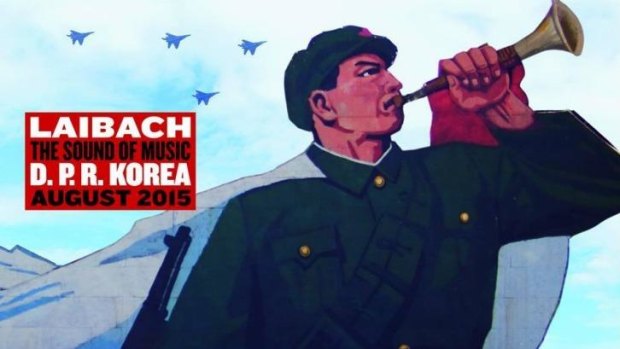 The tour poster Slovenian band Laibach is using to promote its North Korean trip.