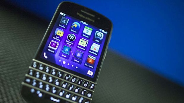 Struggling to make a dent in the market: the BlackBerry Q10.