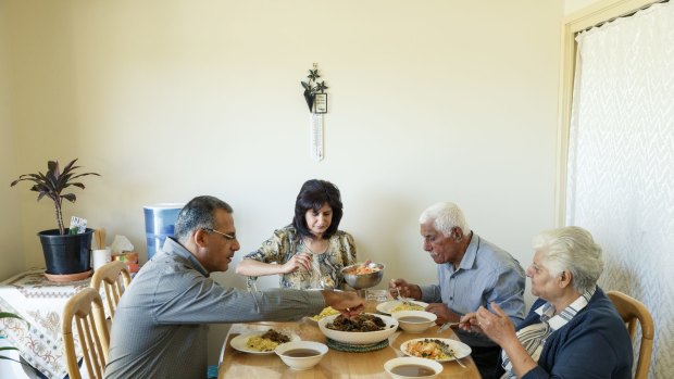 Sam Al Maraee  with his sister Farah Al-Maraai, father Ali Al-Maraai, and mother Dalal Al-Suhairee.