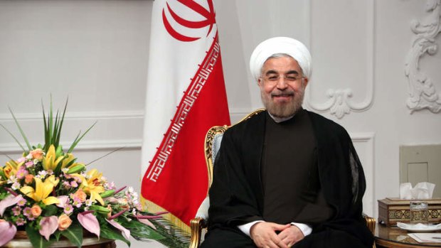 Oath of office: Iran's new President Hassan Rohani pledged to shun extremism and take a moderate approach.