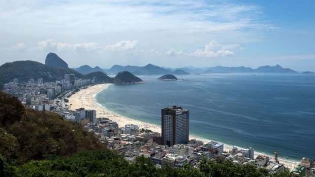 Hote prices along Copacabana beach in Rio de Janeiro have surged 229 per cent. 