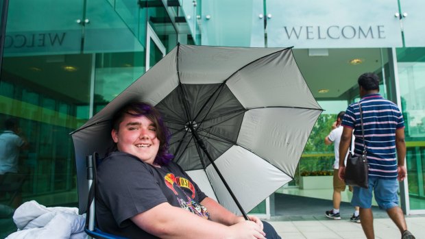 After five years of trying, Luke Marshall, 16, of Belconnen is at the head of the line at the Royal Australian Mint, in the box seat to strike the first coin of 2017.