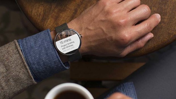 Android Wear: Motorola's Moto 360 smart watch.