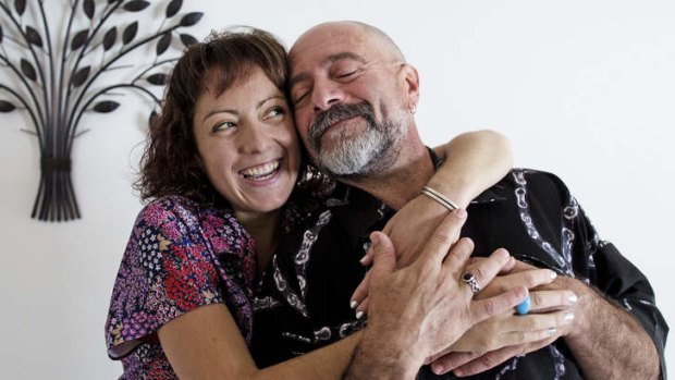Narelle Grech with her biological father Ray Tonna.