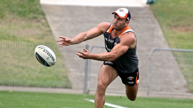 New season, new hopes: Robbie Farah spins a pass while training at Concord Oval.