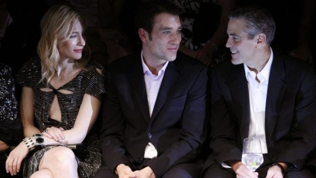 Blanchett and Clooney also bonded over fashion and are frequently spotted front row at Giorgio Armani's fashion shows.