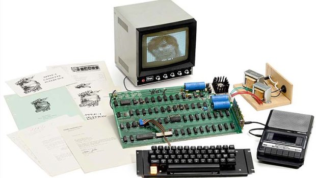 An original Apple-1 sold at auction for $US671,400.