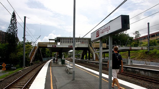 Trains are stilling halving their speed around Taringa station due to safety concerns.