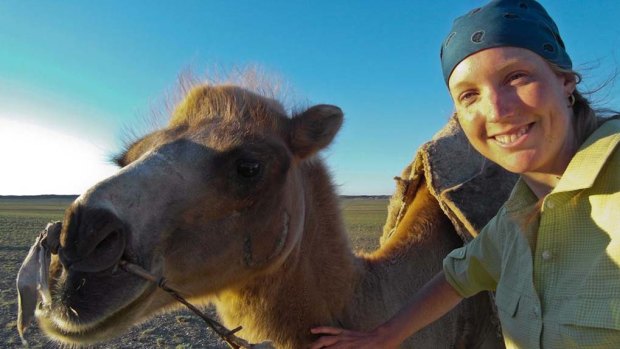 Lauren trecked for 52 days on foot across Mongolia's Gobi Desert.
