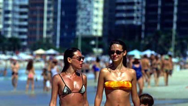 Hot, hot, hot ... Australians are increasingly heading for Rio de Janeiro.