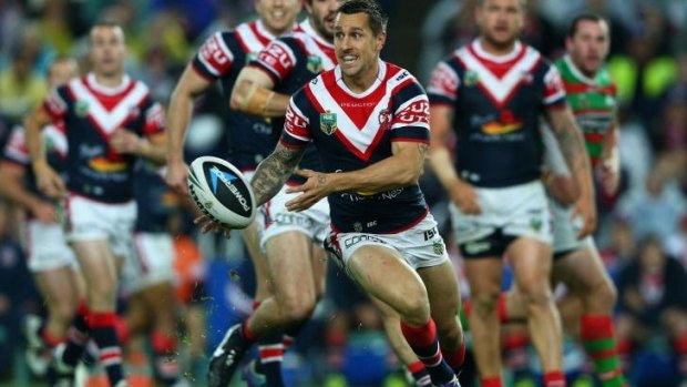On a roll: Roosters playmaker Mitchell Pearce.
