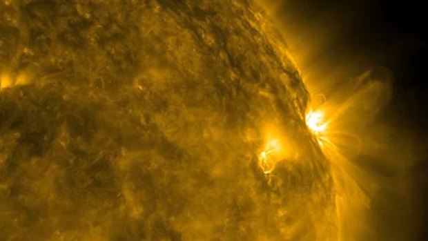 A powerfuil solar eruption could disrupt satellites on Earth.