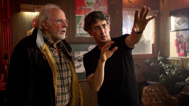 Age-old tale: Bruce Dern with director Alexander Payne.