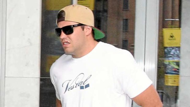 Dressing down: Cronulla Sharks player Wade Graham arrives at the ASADA offices for an interview last month.