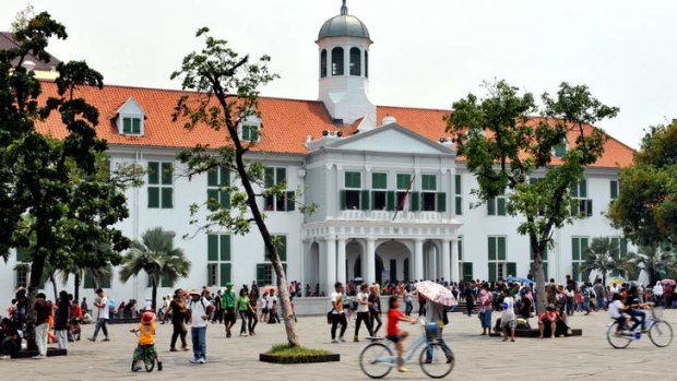 Jewels of Jakarta: the Fatahillah museum in the old town.