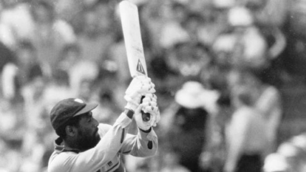 "[Viv] Richards will not wear a helmet; he will not give the bowler that much credit."